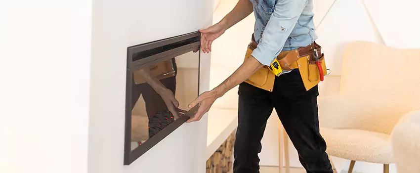 Metal Fireplace Installation in Westchase, Florida
