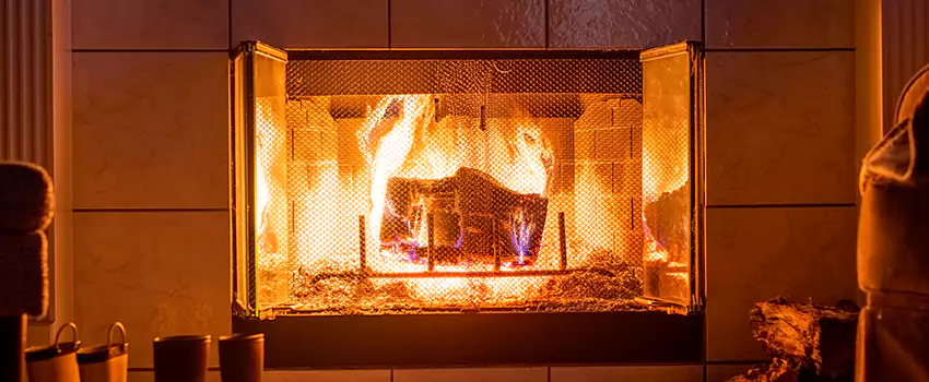 Mendota Hearth Landscape Fireplace Installation in Westchase, Florida