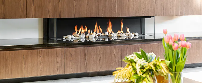 Double-height Fireplace Design Refurbishment in Westchase, Florida
