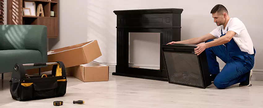 Old Rusted Metal Fireplace Repair And Replacement in Westchase, FL